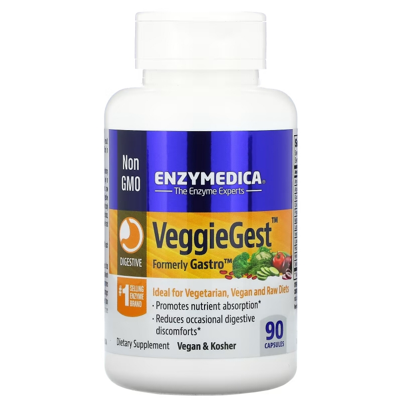 Enzymedica VeggieGest (старое название - Gastro) 90 капсул