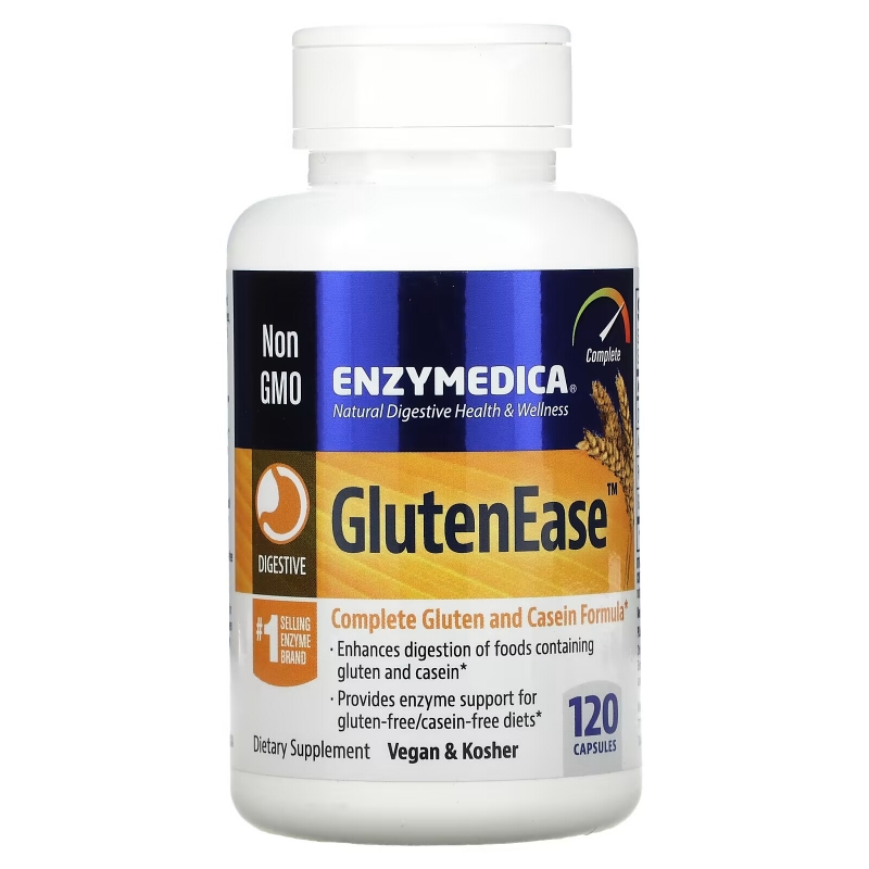 Enzymedica GlutenEase поддержка пищеварения 120 капсул