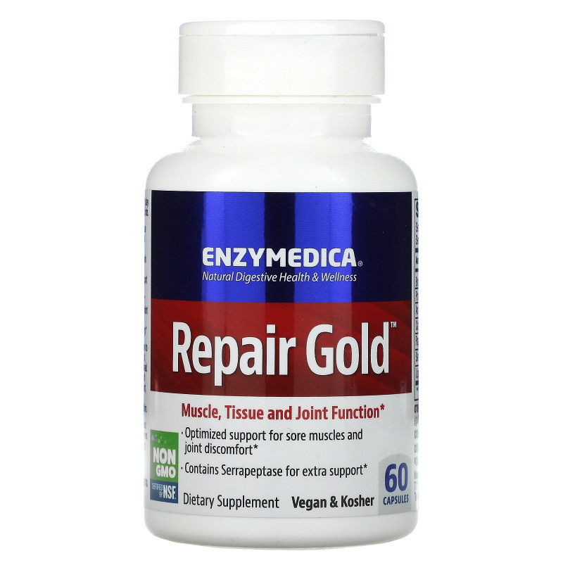 Enzymedica, Ремонт Золота, 60 Капсул
