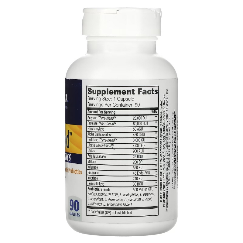 Enzymedica Digest Gold + пробиотики 90 капсул