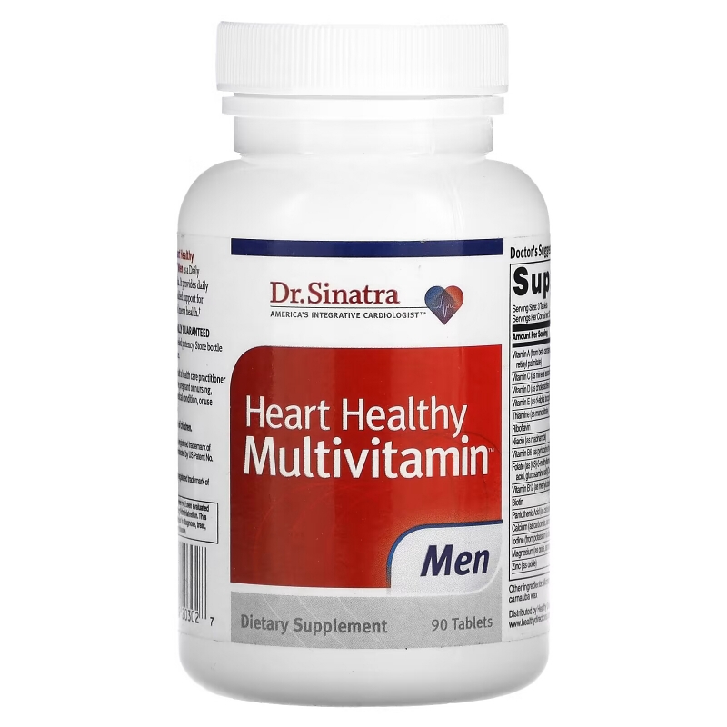 Dr. Sinatra, Heart Healthy Multivitamin, Men, 90 Tablets