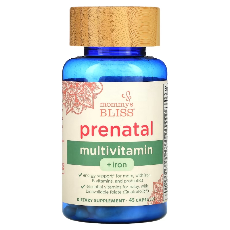 Mommy&'s Bliss, Prenatal Multivitamin + Iron , 45 Capsules