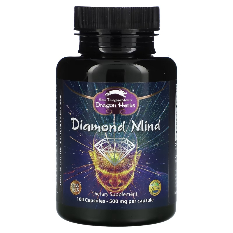 Dragon Herbs Diamond Mind 500 mg Each 100 Veggie Caps