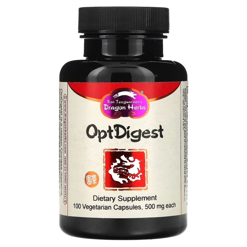Dragon Herbs OptDigest 500 мг 100 капсул на растительной основе