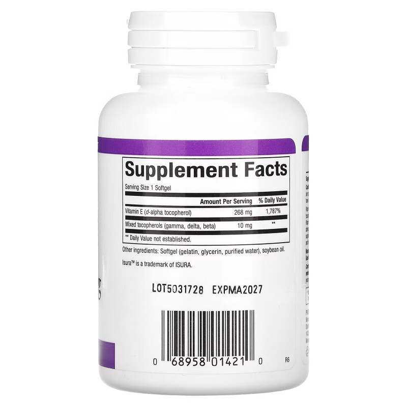Natural Factors, Mixed Vitamin E, 268 mg (400 IU), 90 Softgels