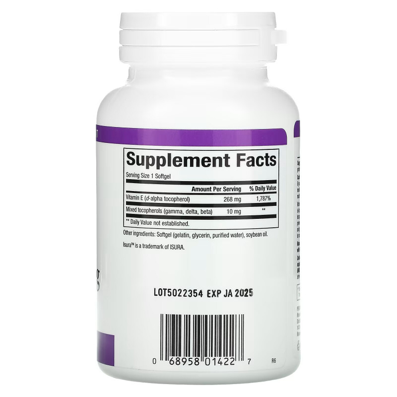 Natural Factors, Mixed Vitamin E, 268 mg (400 IU), 180 Softgels