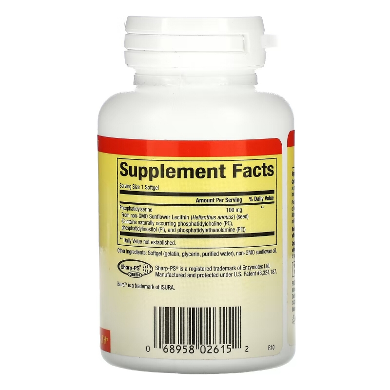 Natural Factors, PS, Phosphatidylserine, 100 mg, 30 Softgels