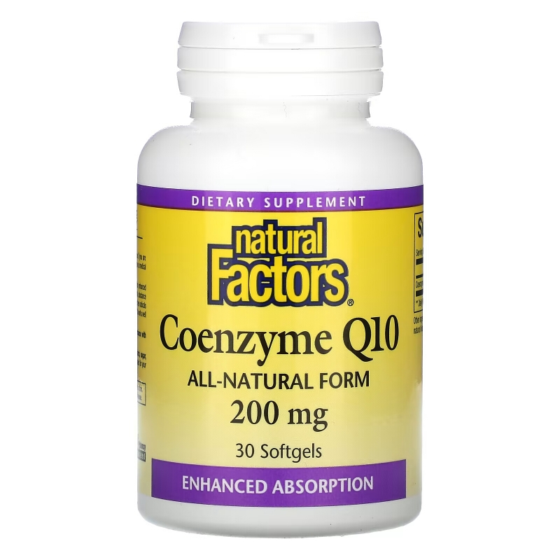 Natural Factors, Coenzyme Q10, 200 mg, 30 Softgels