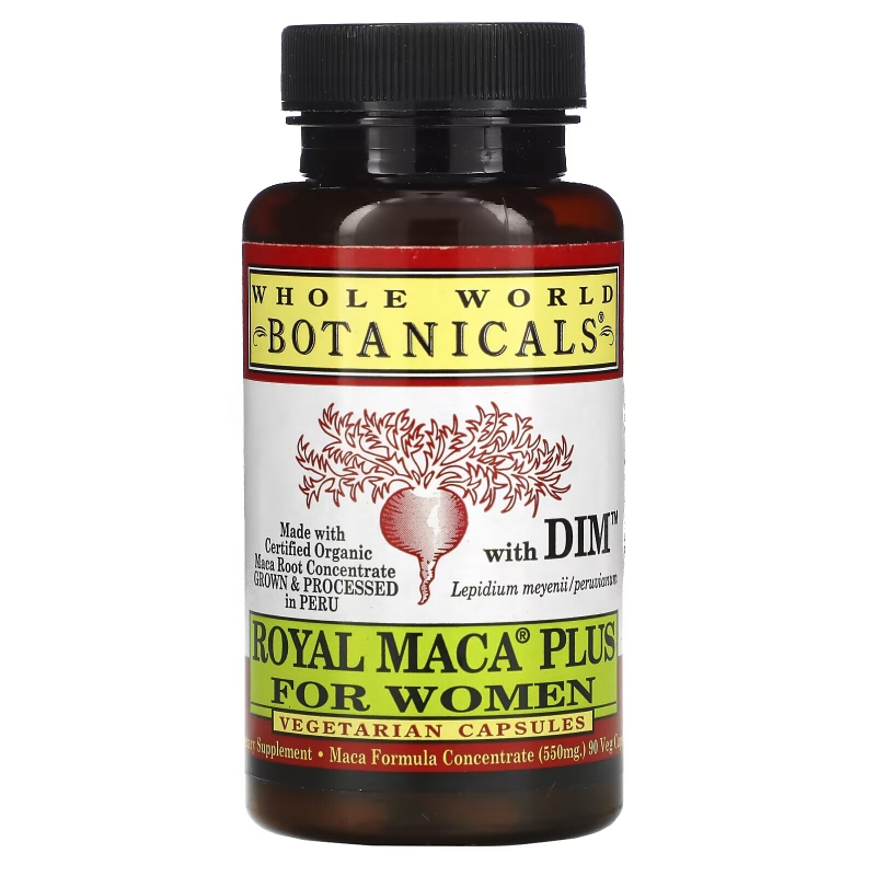 Whole World Botanicals Royal Maca Plus For Women 500 mg 90 Veggie Caps