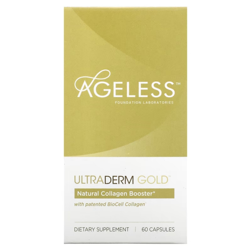 Ageless Foundation Laboratories UltraDerm Gold Collagen Booster 60 Capsules