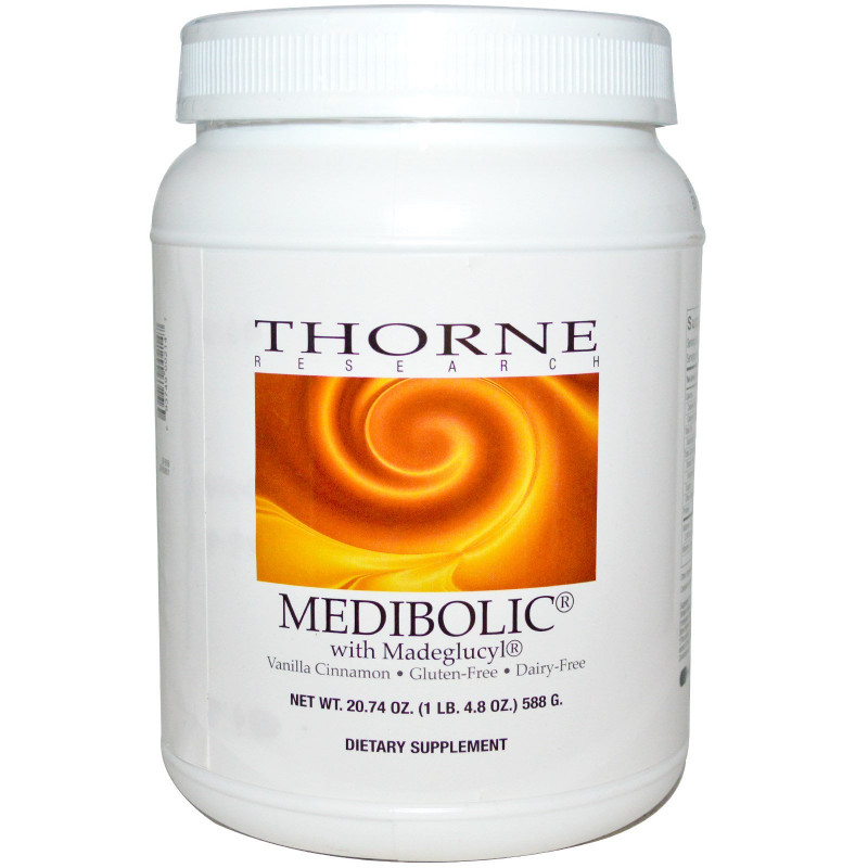 Thorne Research Medibolic с Madeglucyl ваниль и корица 2074 унций (588 г)