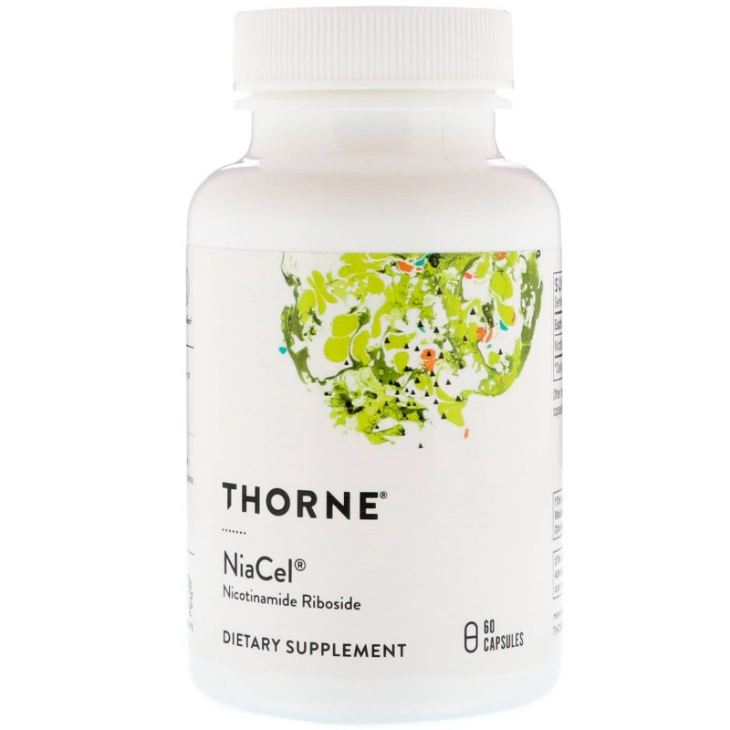 Thorne Research Niacel никотинамид рибозид 60 растительных капсул