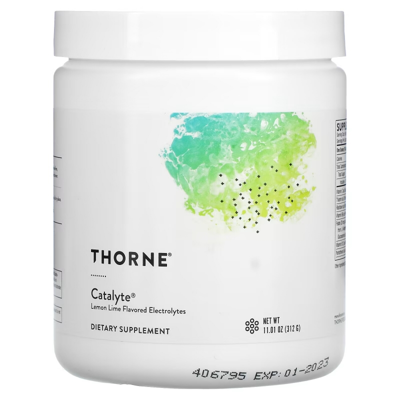 Thorne, Catalyte, Lemon Lime Flavored Electrolytes, 11.01 oz (312 g)