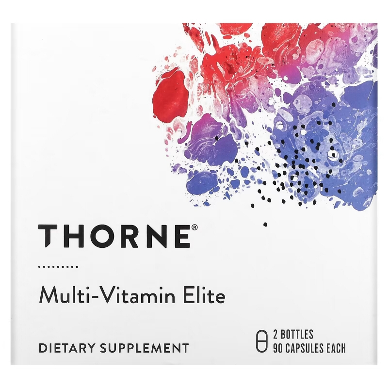 Thorne, Multi-Vitamin Elite, A.M. & P.M., 2 Bottles, 90 Capsules Each