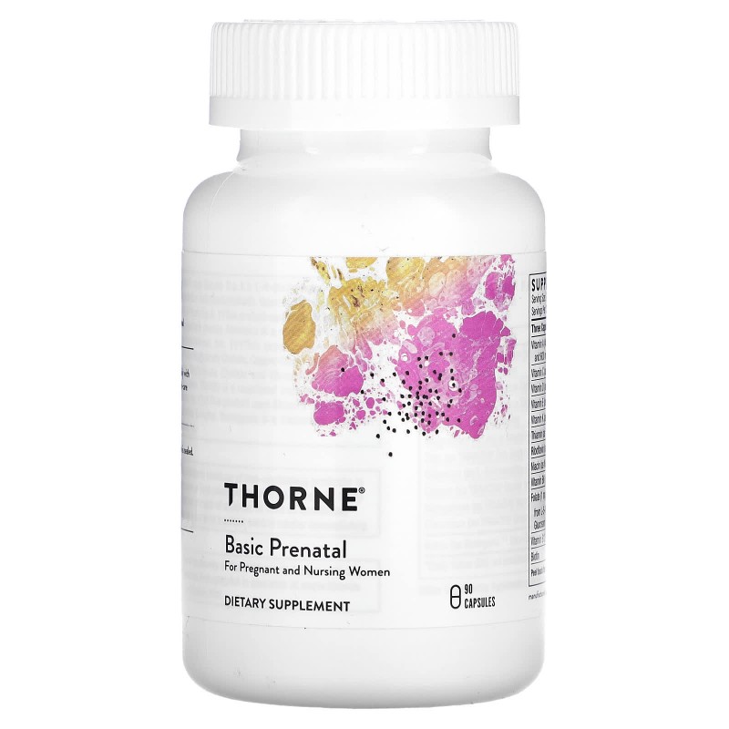 Thorne Research, Basic Prenatal, 90 капсул