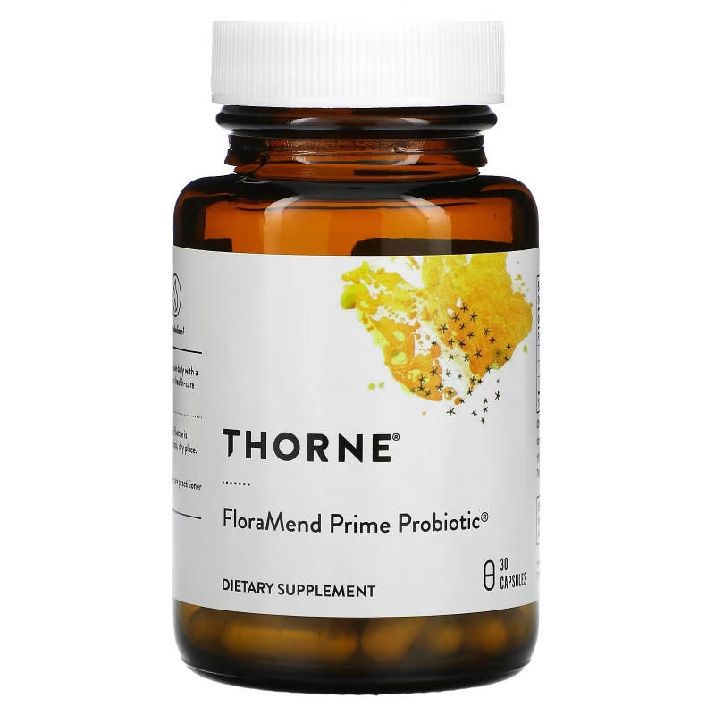 Thorne Research FloraMend Prime Probiotic пробиотик 30 овощных капсул