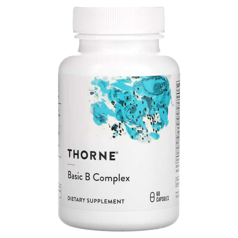 Thorne Research Базовый комплекс витаминов группы B 60 капсул