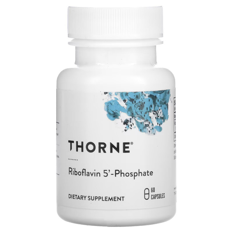 Thorne Research Рибофлавин 5' фосфат 60 растительных капсул