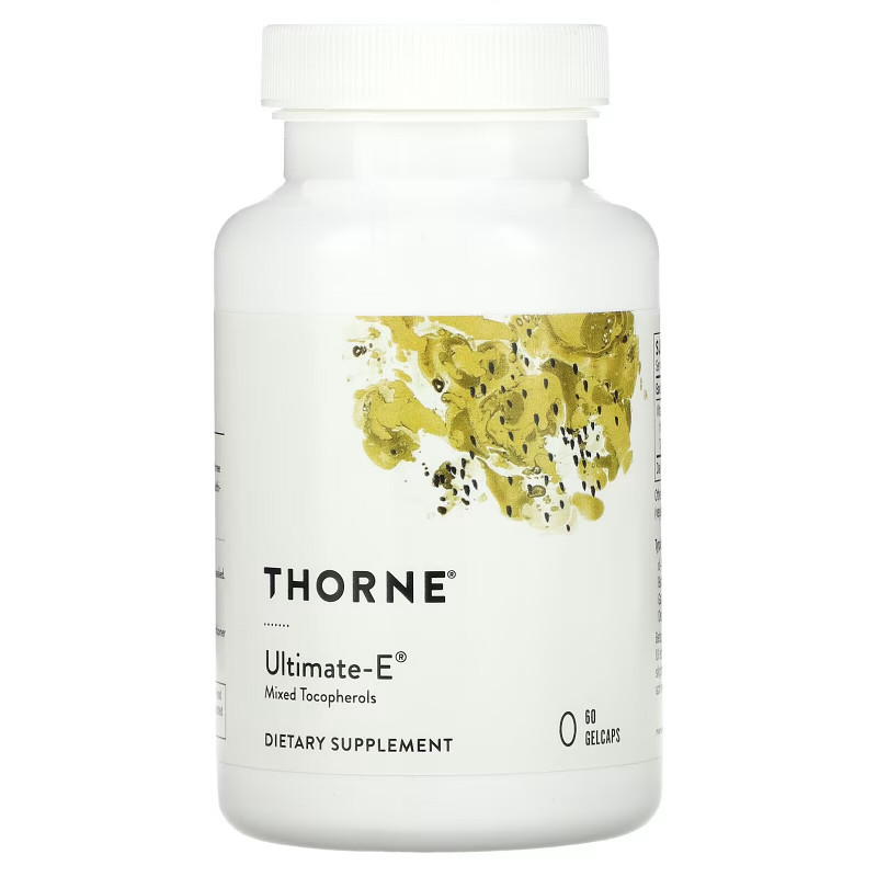 Thorne Research, Ultimate-E, 60 гелевых капсул