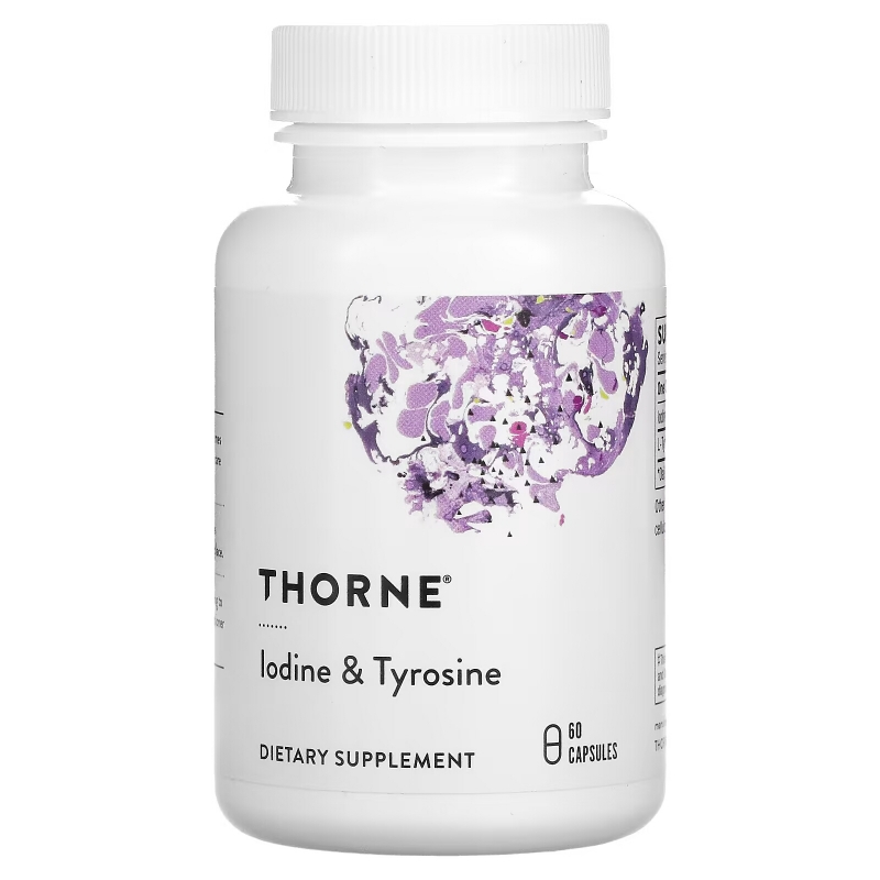 Thorne Research Йод и тирозин 60 капсул в растительной оболочке