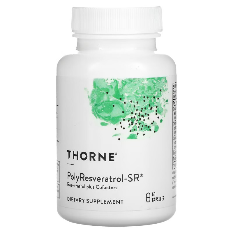 Thorne Research, PolyResveratrol-SR, 60 капсул