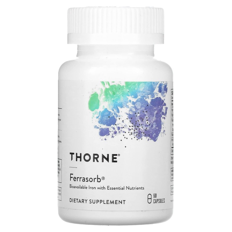 Thorne Research Ferrasorb 60 растительных капсул