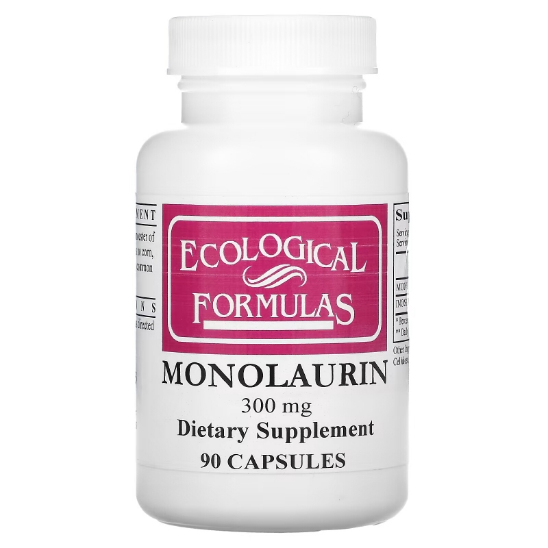 Ecological Formulas, Monolaurin, 300 mg, 90 Capsules