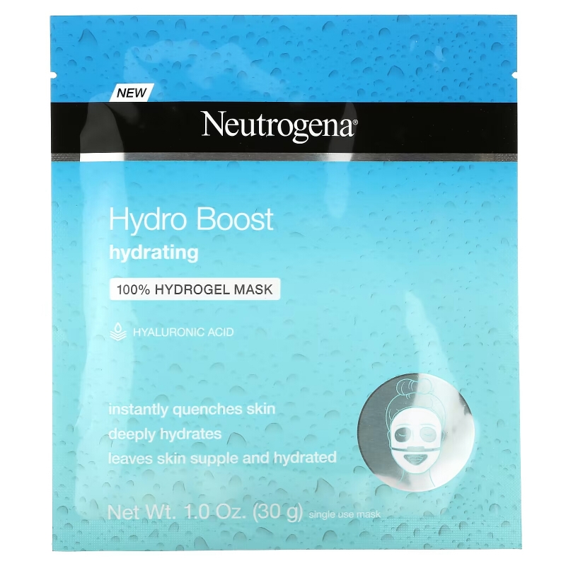 Neutrogena, Hydro Boost, увлажняющая маска для лица, 1 шт., 30 г (1 унция)