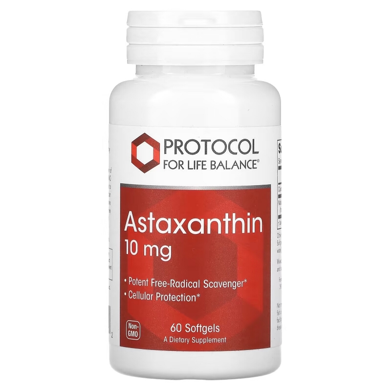 Protocol for Life Balance, Astaxanthin, 10 mg, 60 Softgels