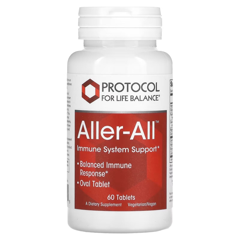 Protocol for Life Balance, Aller-All, Immune System Support, 60 Tablets