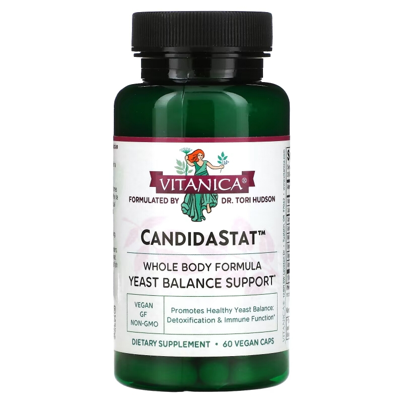 Vitanica CandidaStat для поддержки баланса дрожжей  60 капсул на растительной основе