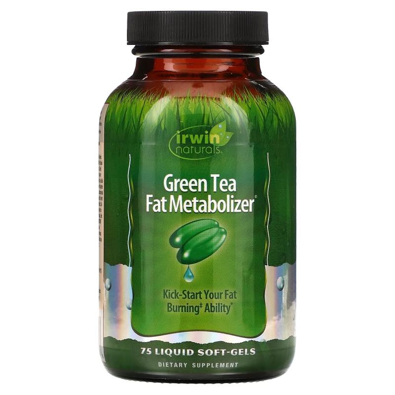 Irwin Naturals Зеленый Чай Метаболайзер Жиров 75 жидких гелевых капсул