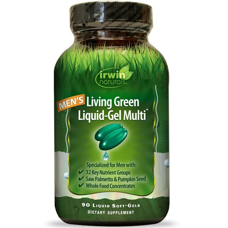 Irwin Naturals Гель Living Green Liquid Multi 90 жидких капсул