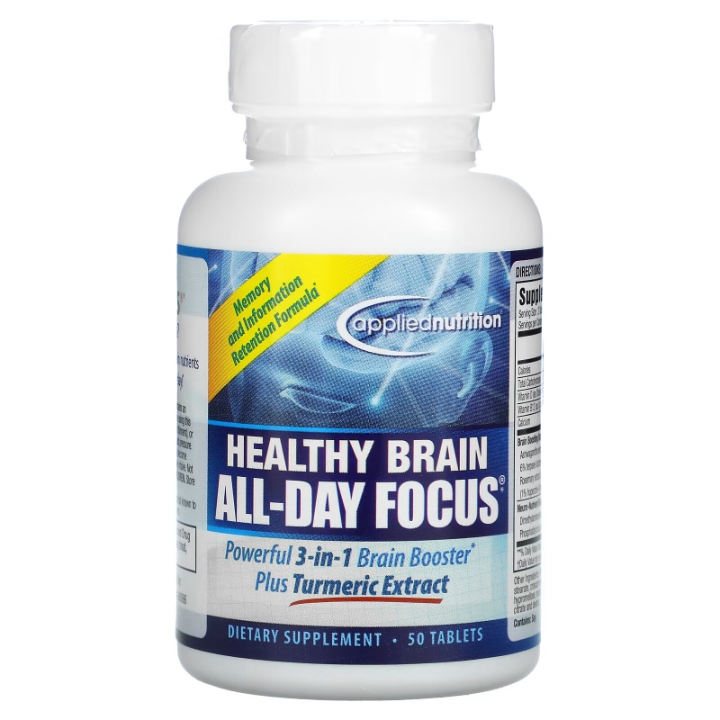 appliednutrition, Healthy Brain All-Day Focus, 50 таблеток