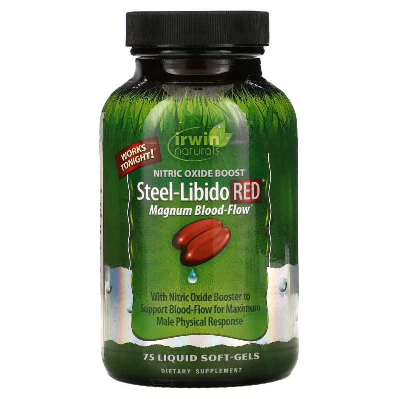 Irwin Naturals Steel-Libido Red 75 жидких желатиновых капсул