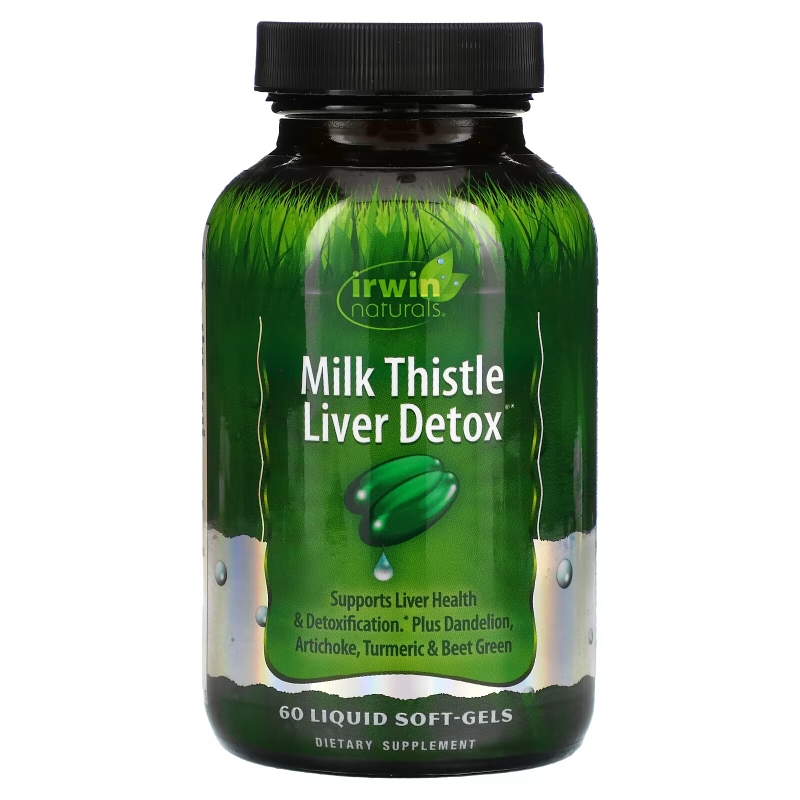 Irwin Naturals, Milk Thistle Live Detox, 60 Liquid Soft-Gels