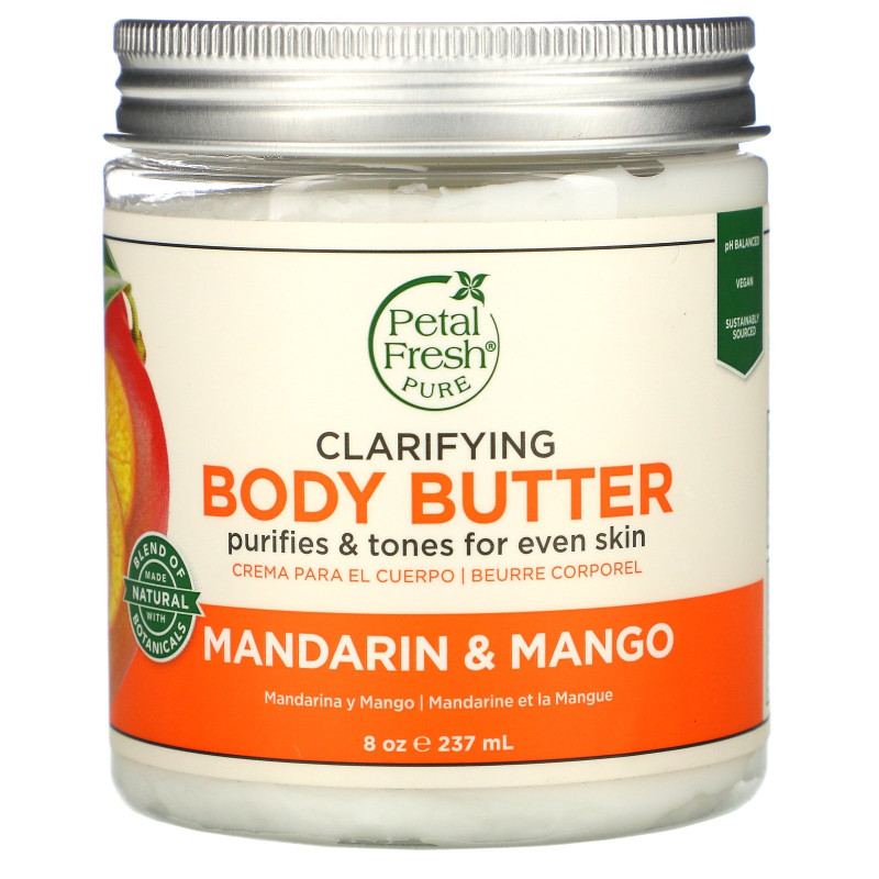Petal Fresh Body Butter Nourishing Mandarin & Mango 8 oz (237 ml)