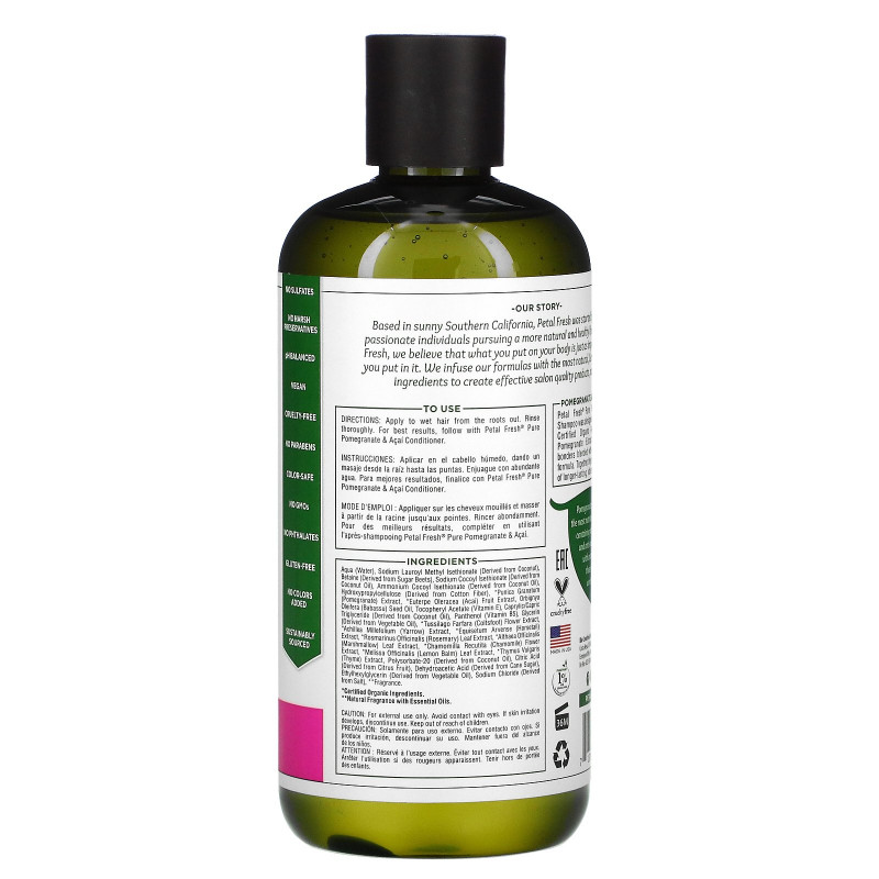 Petal Fresh Pure Color Protection Shampoo Pomegranate & Acai 16 fl oz (475 ml)