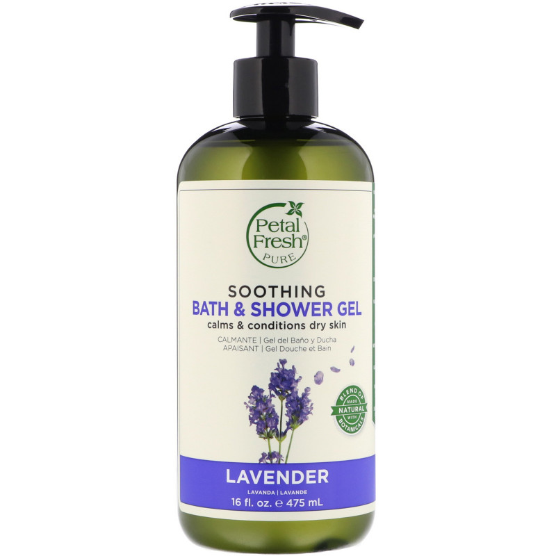 Petal Fresh Pure Nourishing Bath & Shower Gel Lavender 16 fl oz (475 ml)