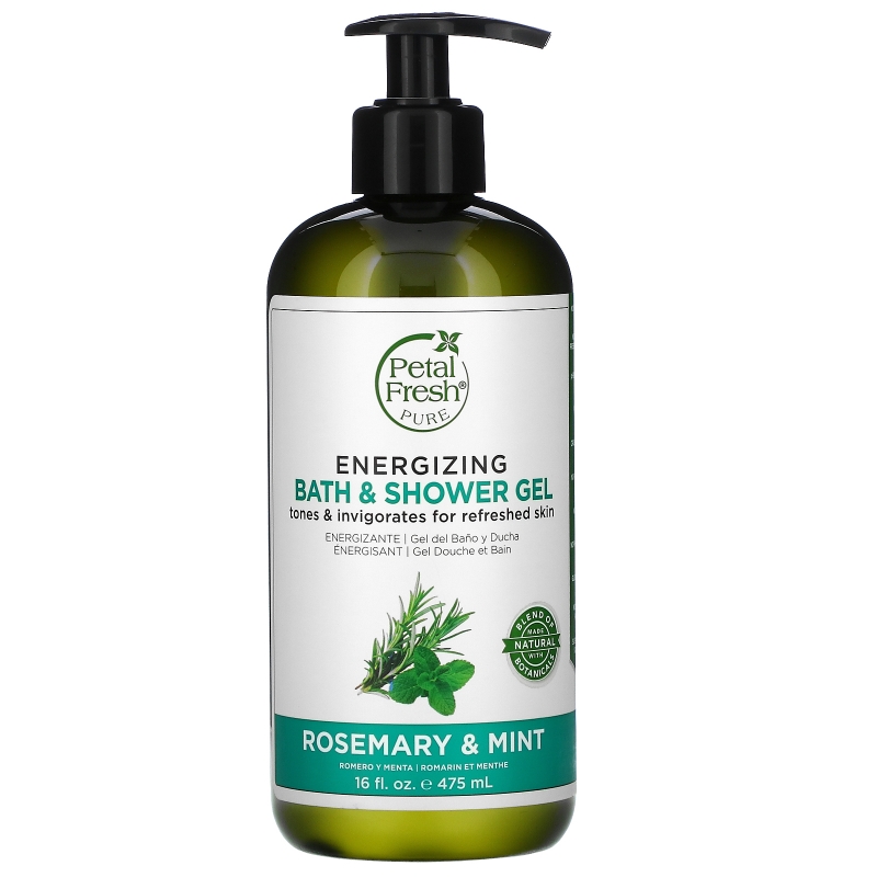 Petal Fresh Pure Revitalizing Bath & Shower Gel Rosemary & Mint 16 fl oz (475 ml)