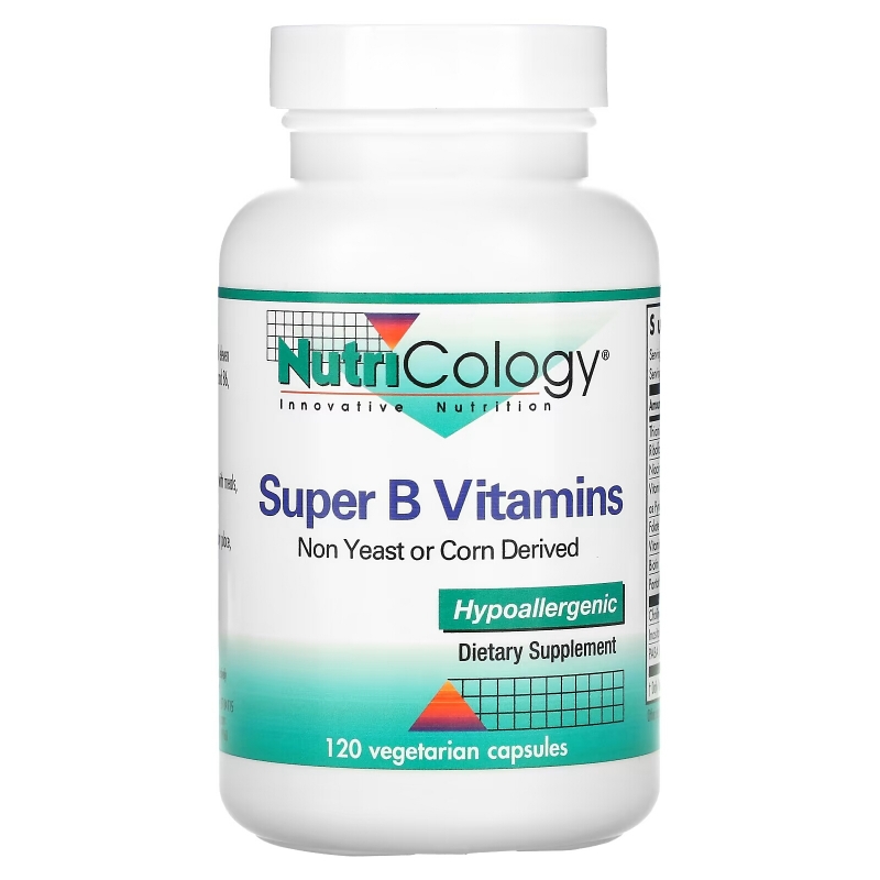 Nutricology Супер-комплекс витаминов группы B 120 растительных капсул