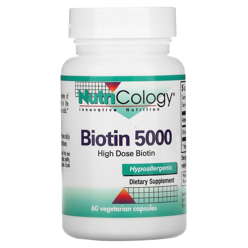 Nutricology Биотин 5000 60 капсул в растительной оболочке