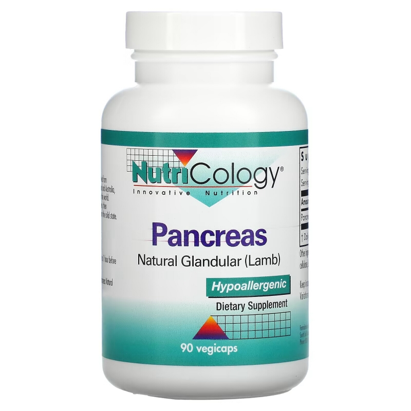 Nutricology Панкреас натуральный железистый материал (бараний) 90 растительных капсул
