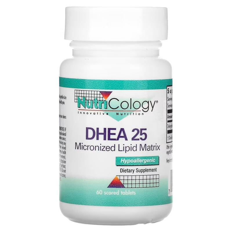 Nutricology DHEA 25 Микронизированная матрица липидов 60 таблеток