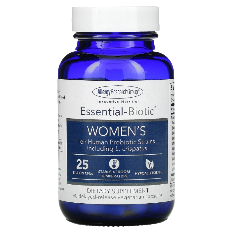 Allergy Research Group, Essential-Biotic, Women's, 60 Delayed-Release Vegetarian Capsules