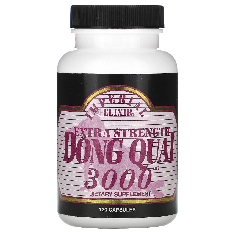 Imperial Elixir Extra Strength Dong Quai 3000 mg 120 Capsules