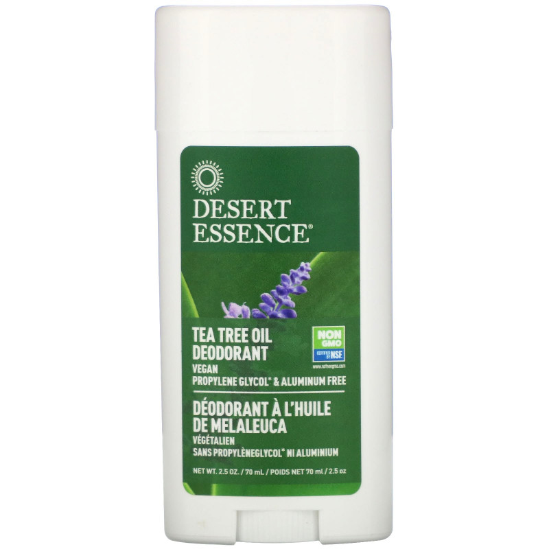 Desert Essence Tea Tree Oil Deodorant with Lavender Oil 2.5 oz (70 ml)