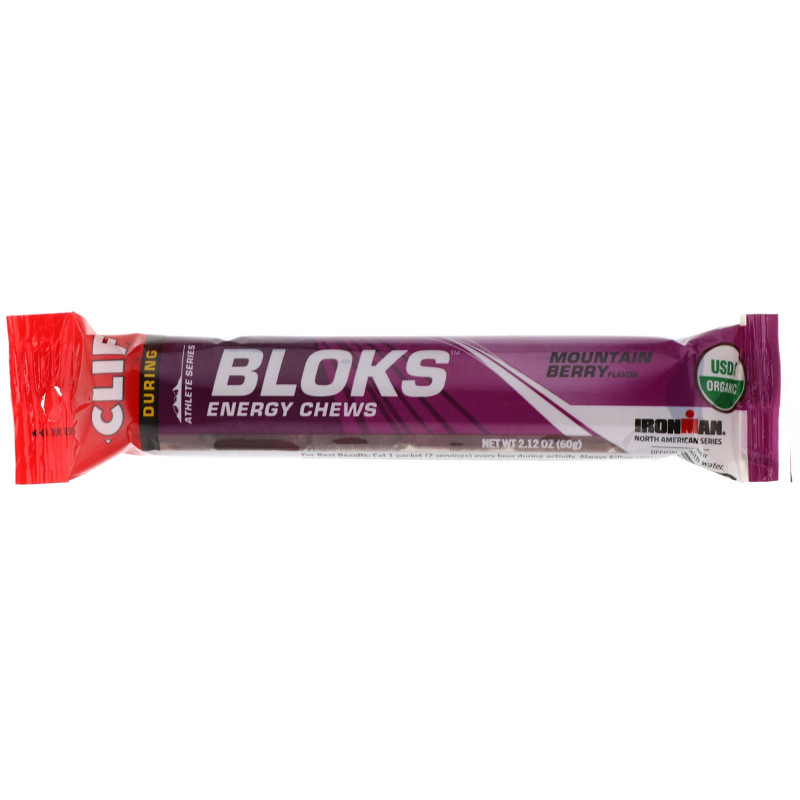 Clif Bar Shot Bloks Energy Chews с Ягодным вкусом 18 пакетов 2.1 унций (60 г) в пакете