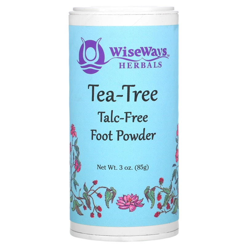 WiseWays Herbals LLC Порошок чайного дерева для ног 3 унции (85 г)