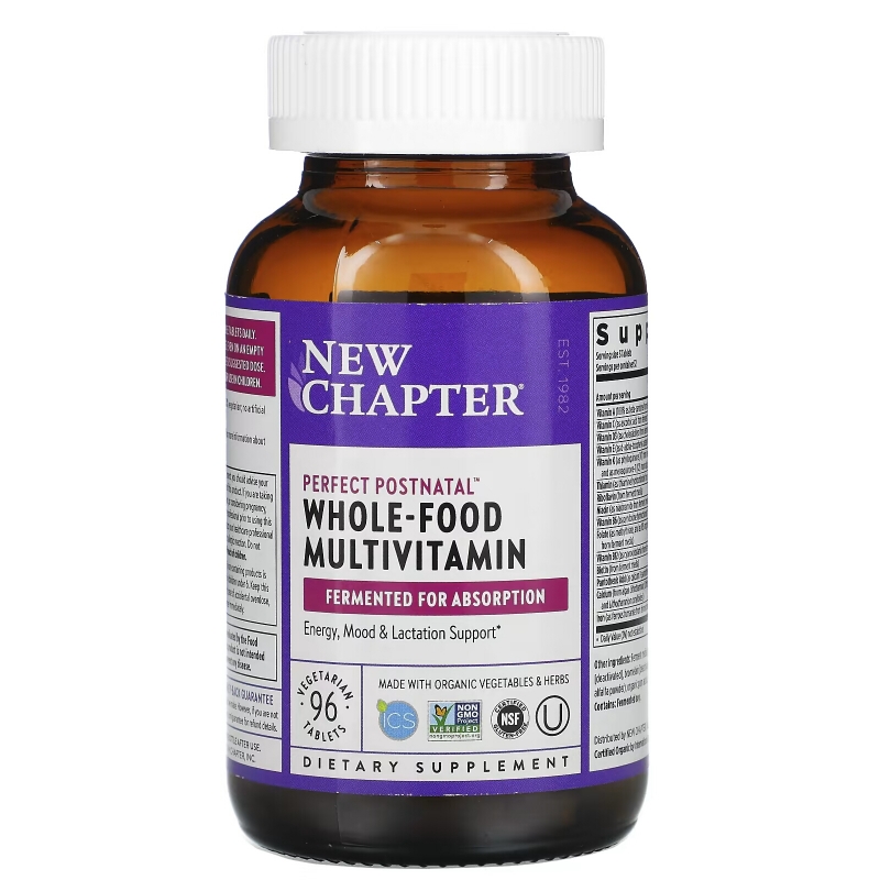 New Chapter, Perfect Postnatal, Multivitamin, 96 Tablets